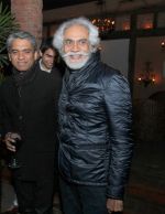 Rajesh Pratap Singh with Sunil Sethi at designer Rohit Bal & Gauri Bajoria co-hosted the announcement party for Savoir Fair in CIBO, Hotel Janpath on 8th of February 2013.JPG